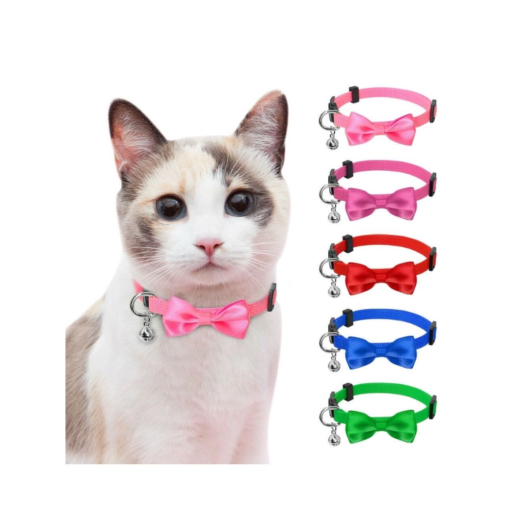 Cat Bow Collar with Bell