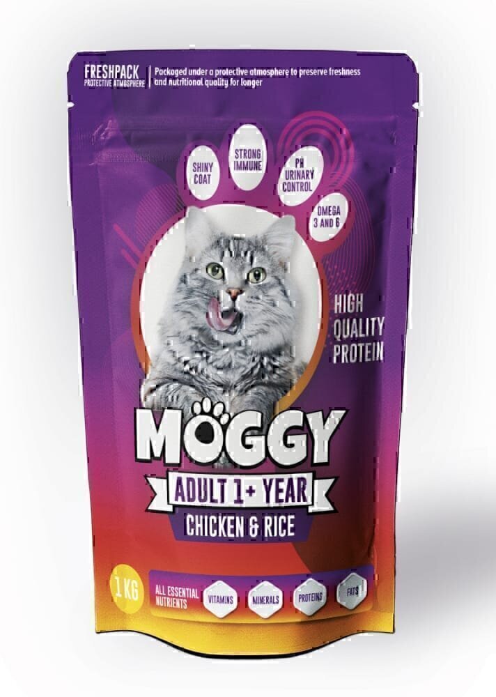 Moggy Adult Cat Food – 1 KG