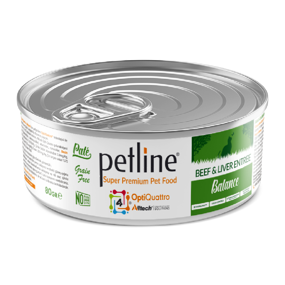 Petline Beef & Liver Wet Food Tin - 80g