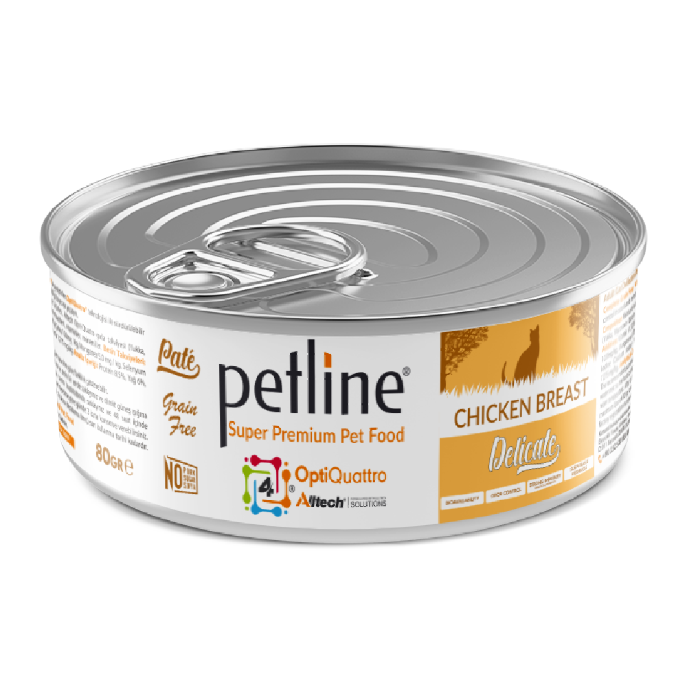 Petline Chicken Entrée Wet Food Tin - 80g