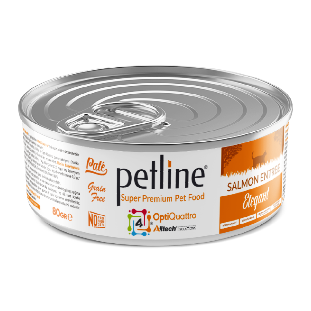 Petline Salmon Entrée Wet Food Tin - 80g