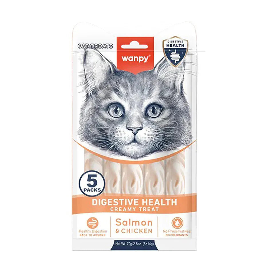 Wanpy Digestive Health Creamy Treat - Salmon & Chicken