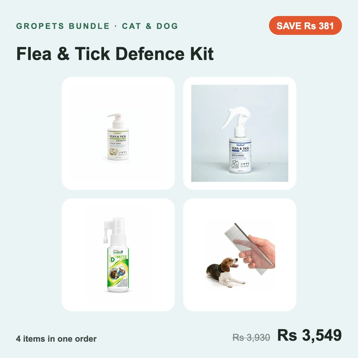 Flea & Tick Defence Kit bundle